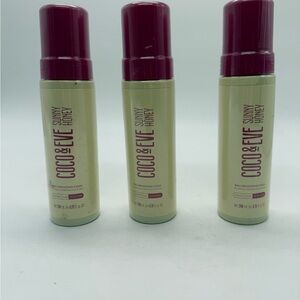 Lot of 3 COCO & EVE Sunny Honey Bali Bronzing Foam Ultra Dark 6.7oz SEALED